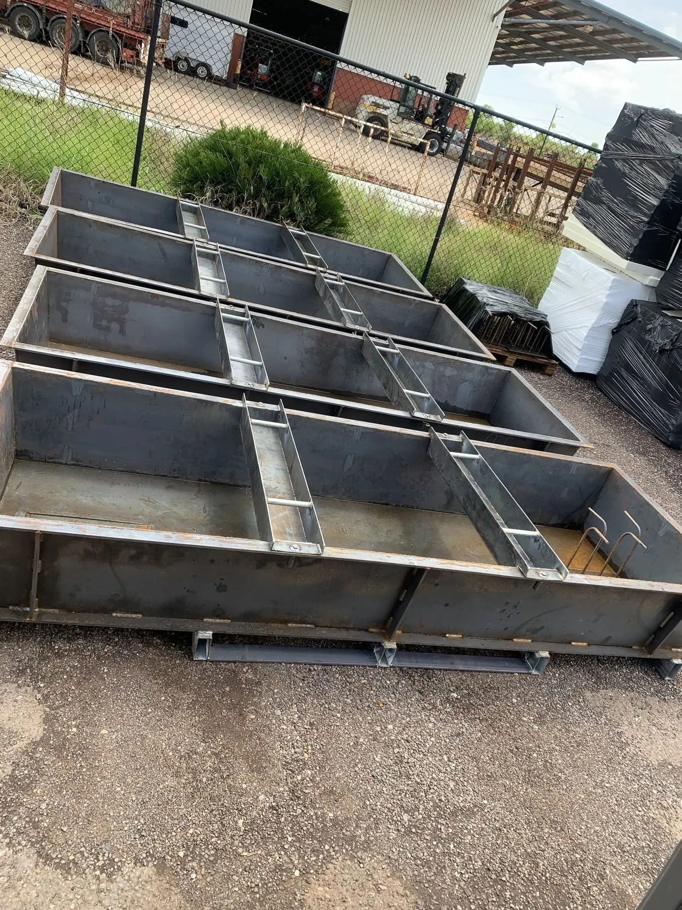 Heavy steel formwork